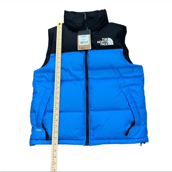 The North Face Men’s 1996 Retro Nuptse 700 Down Vest Super Sonic Blue NWT Small - Picture 9 of 13